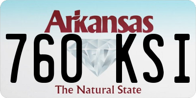 AR license plate 760KSI