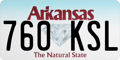 AR license plate 760KSL
