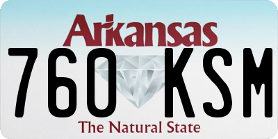 AR license plate 760KSM