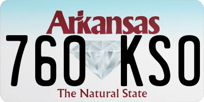 AR license plate 760KSO