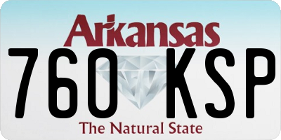 AR license plate 760KSP