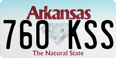 AR license plate 760KSS