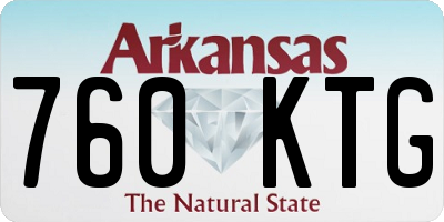 AR license plate 760KTG