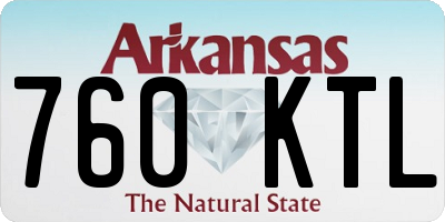 AR license plate 760KTL