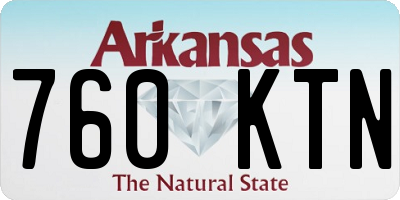 AR license plate 760KTN