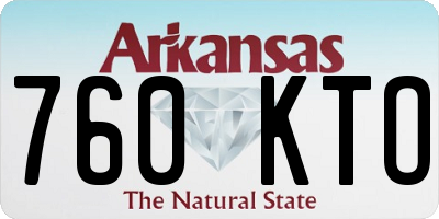 AR license plate 760KTO
