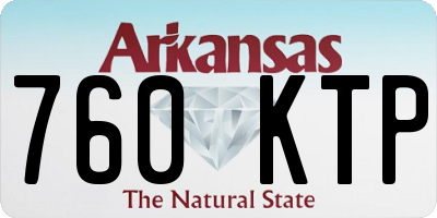 AR license plate 760KTP