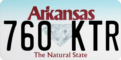 AR license plate 760KTR