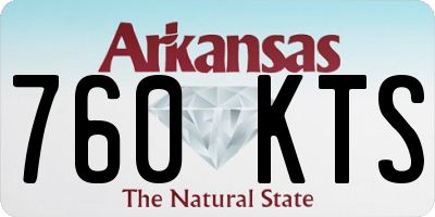 AR license plate 760KTS