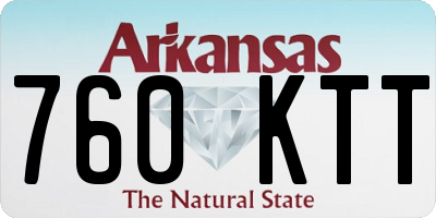 AR license plate 760KTT