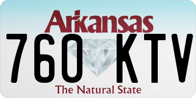 AR license plate 760KTV