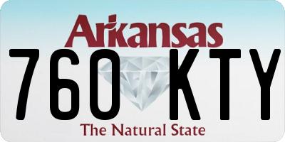 AR license plate 760KTY
