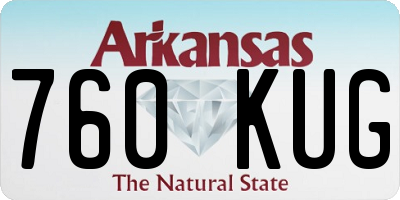 AR license plate 760KUG
