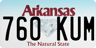 AR license plate 760KUM