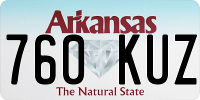 AR license plate 760KUZ