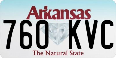 AR license plate 760KVC