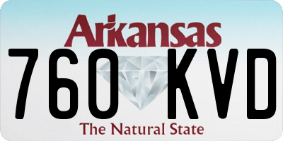 AR license plate 760KVD