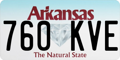 AR license plate 760KVE