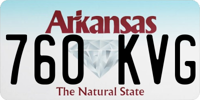 AR license plate 760KVG