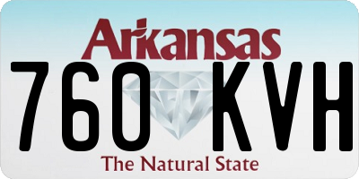 AR license plate 760KVH