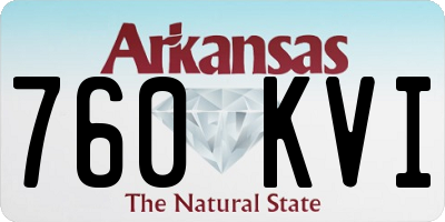 AR license plate 760KVI