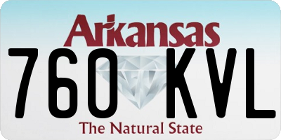 AR license plate 760KVL