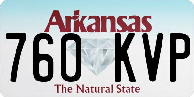 AR license plate 760KVP