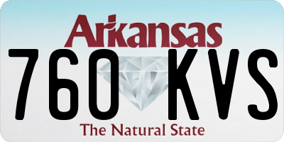 AR license plate 760KVS