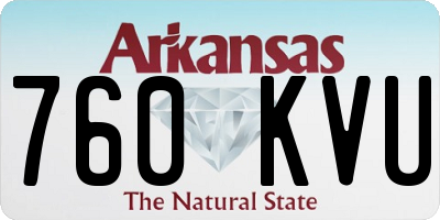 AR license plate 760KVU