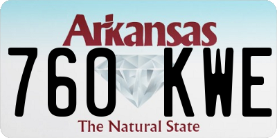 AR license plate 760KWE