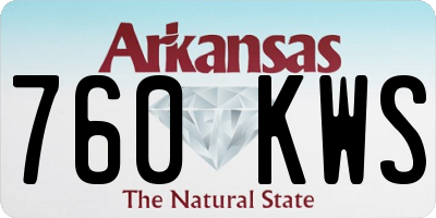 AR license plate 760KWS