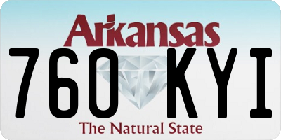 AR license plate 760KYI