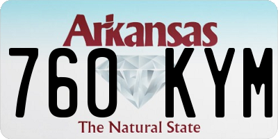 AR license plate 760KYM