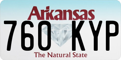 AR license plate 760KYP