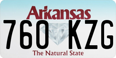 AR license plate 760KZG