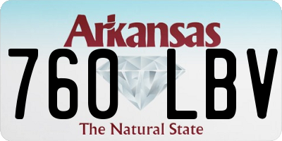 AR license plate 760LBV