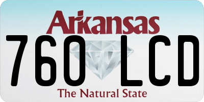 AR license plate 760LCD