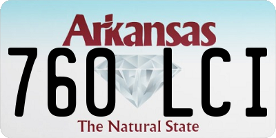 AR license plate 760LCI