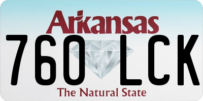 AR license plate 760LCK