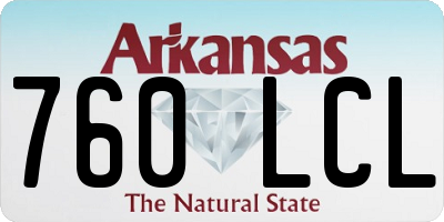 AR license plate 760LCL