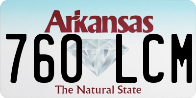 AR license plate 760LCM