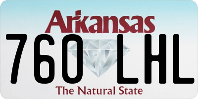 AR license plate 760LHL