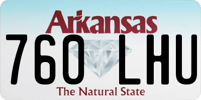 AR license plate 760LHU