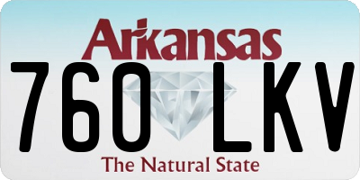 AR license plate 760LKV
