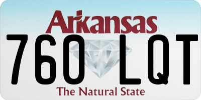AR license plate 760LQT