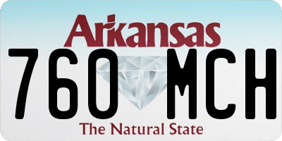 AR license plate 760MCH
