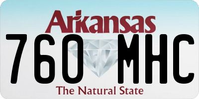 AR license plate 760MHC