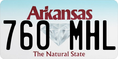 AR license plate 760MHL