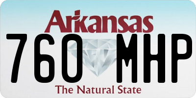 AR license plate 760MHP