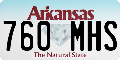 AR license plate 760MHS